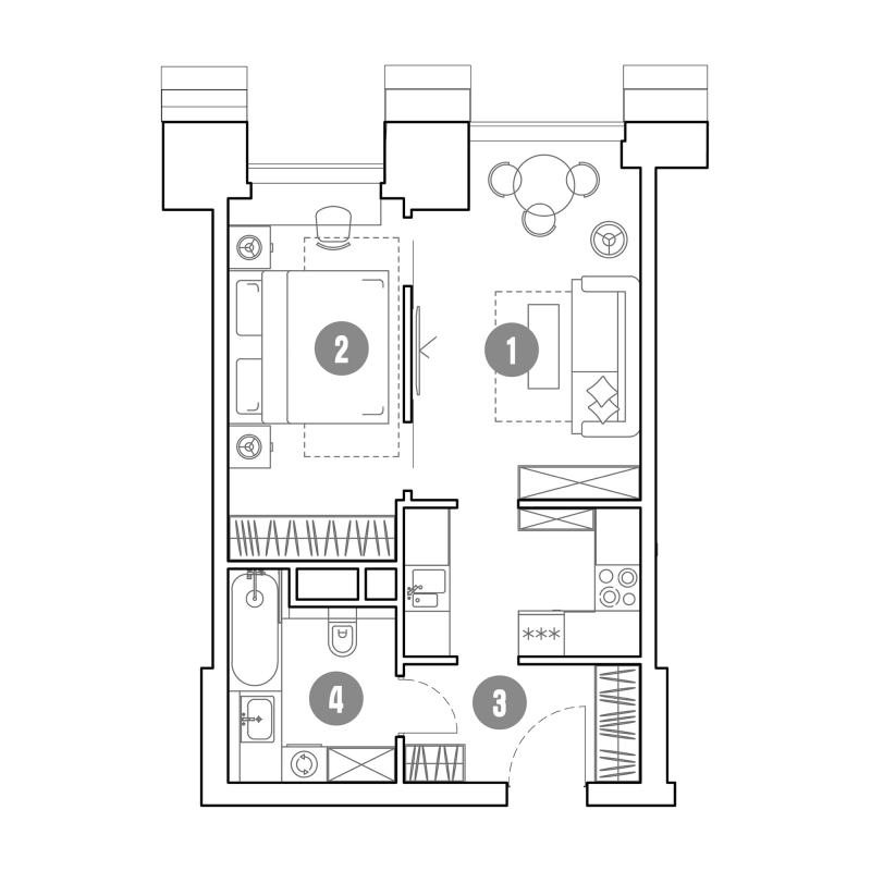 2 ккв (Евро) 41,1 м²