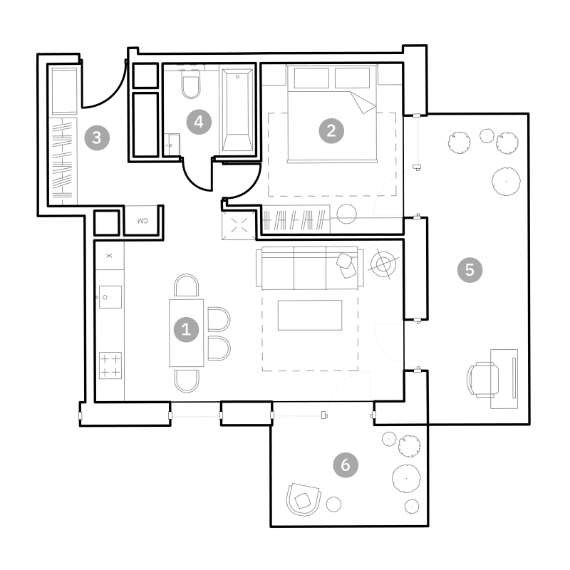 2 ккв (Евро) 61,1 м²