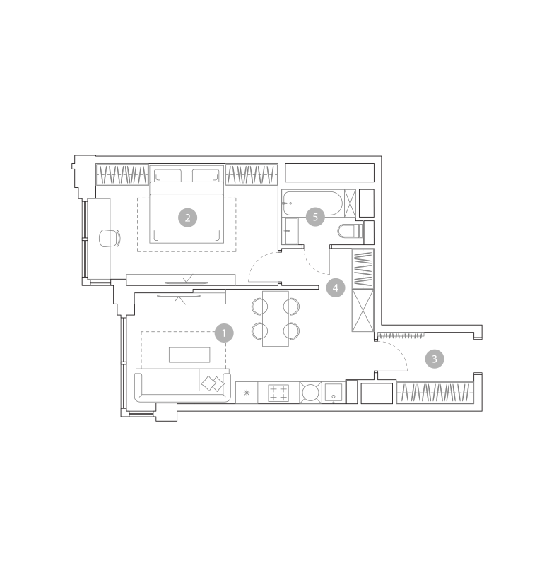 2 ккв (Евро) 47,3 м²