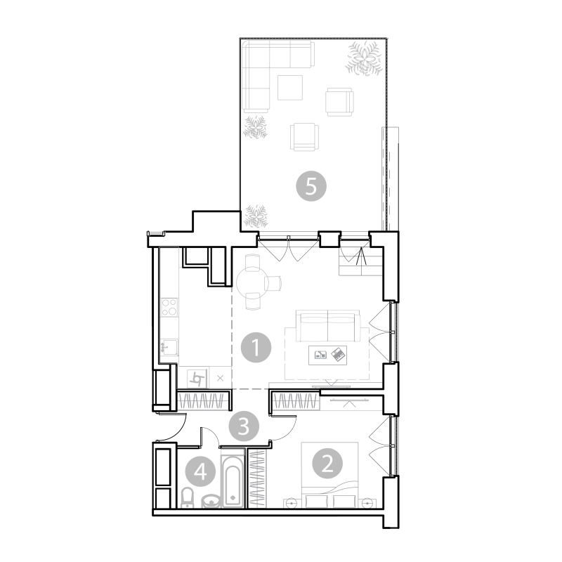 2 ккв (Евро) 82,8 м²