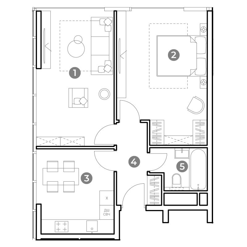 2 ккв 58,1 м²