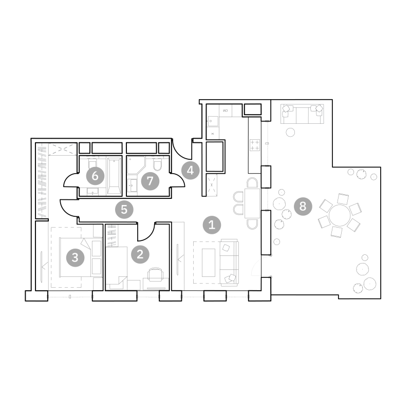 3 ккв (Евро) 105,2 м²