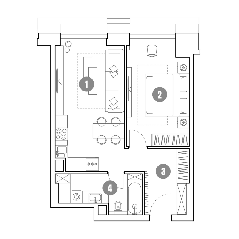 2 ккв (Евро) 49,1 м²