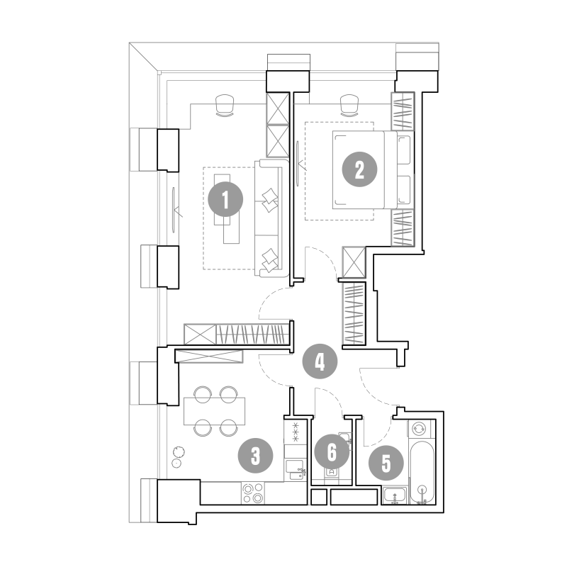 2 ккв 61,2 м²