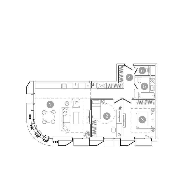 3 ккв (Евро) 80,2 м²