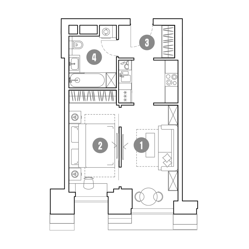 2 ккв (Евро) 37,6 м²