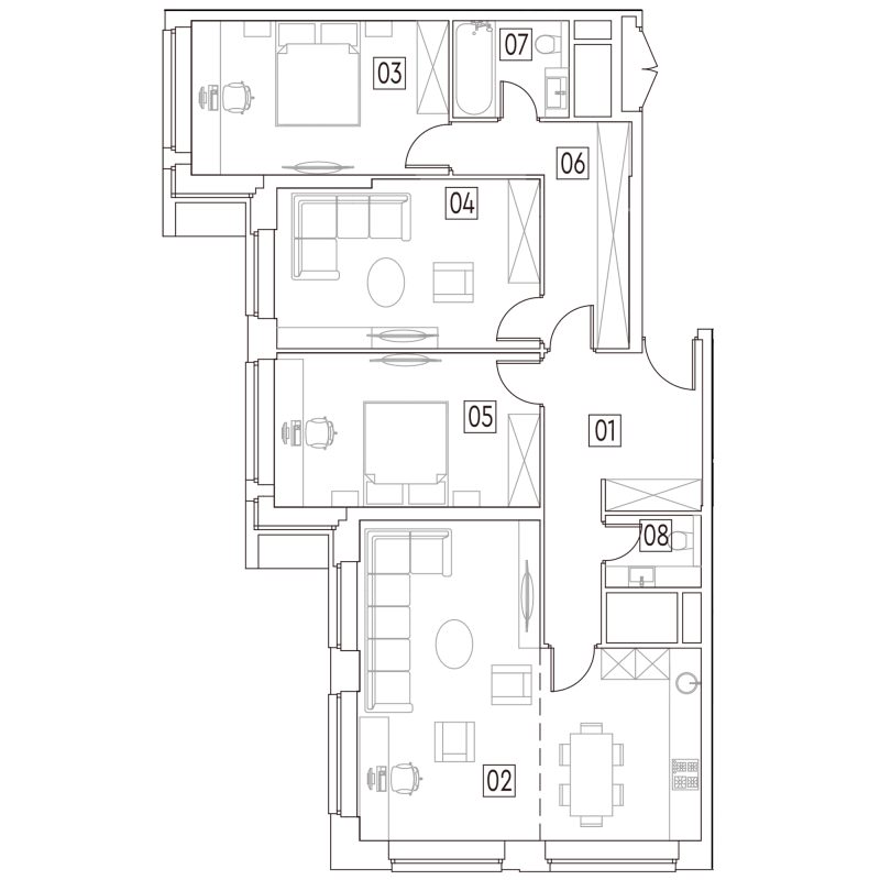 4 ккв (Евро) 105,1 м²