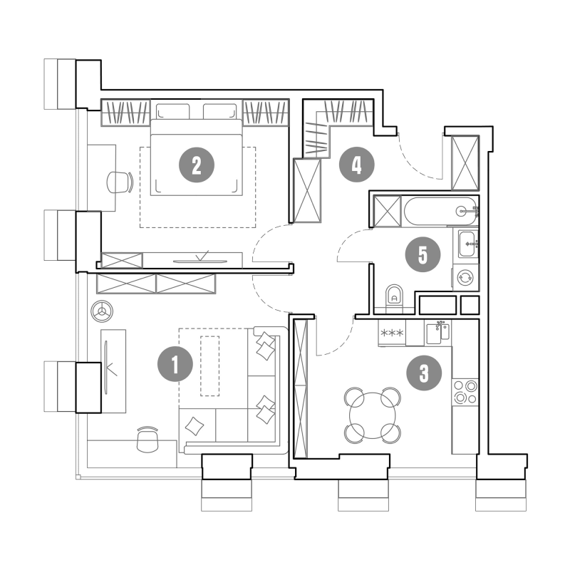 2 ккв 62,2 м²