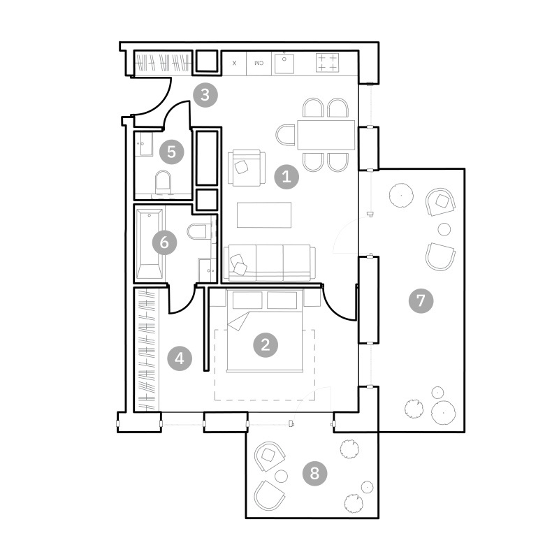 2 ккв (Евро) 61,5 м²