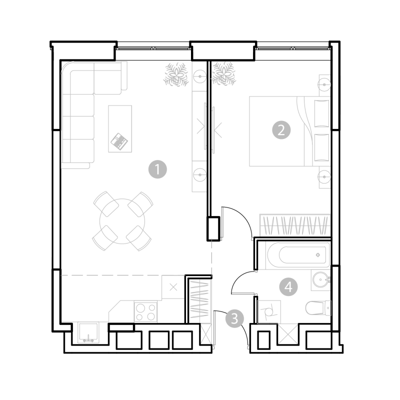 2 ккв (Евро) 48,1 м²
