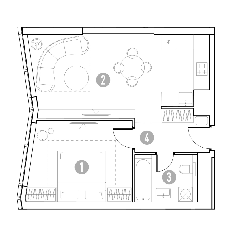 2 ккв (Евро) 48,8 м²