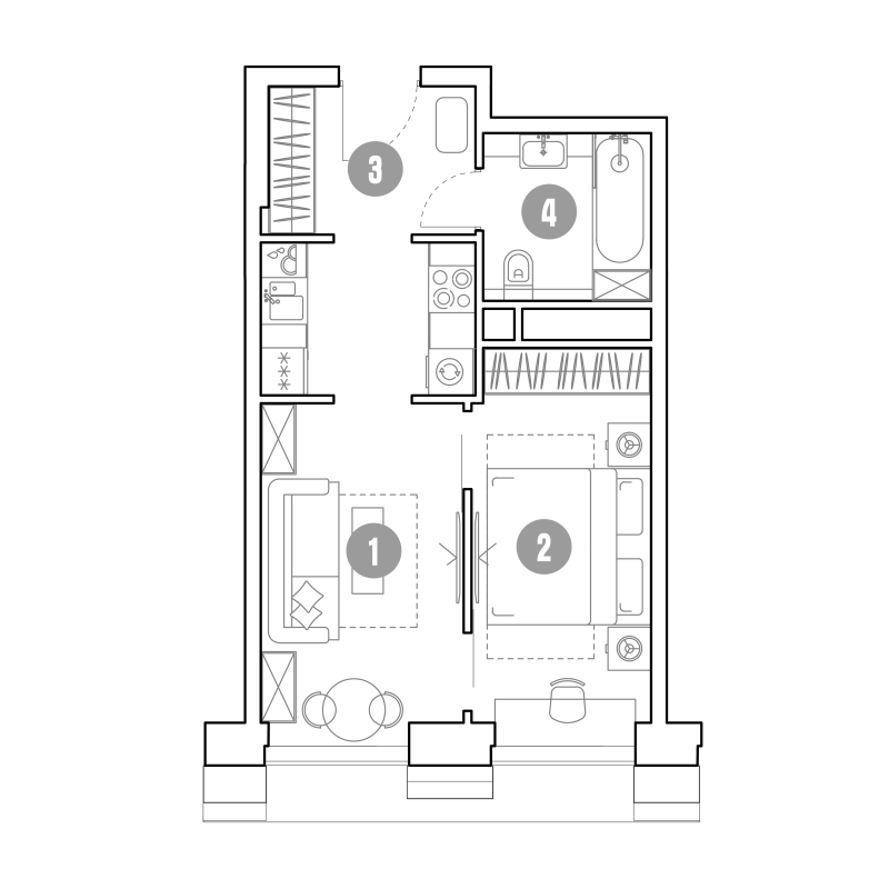 2 ккв (Евро) 37,8 м²