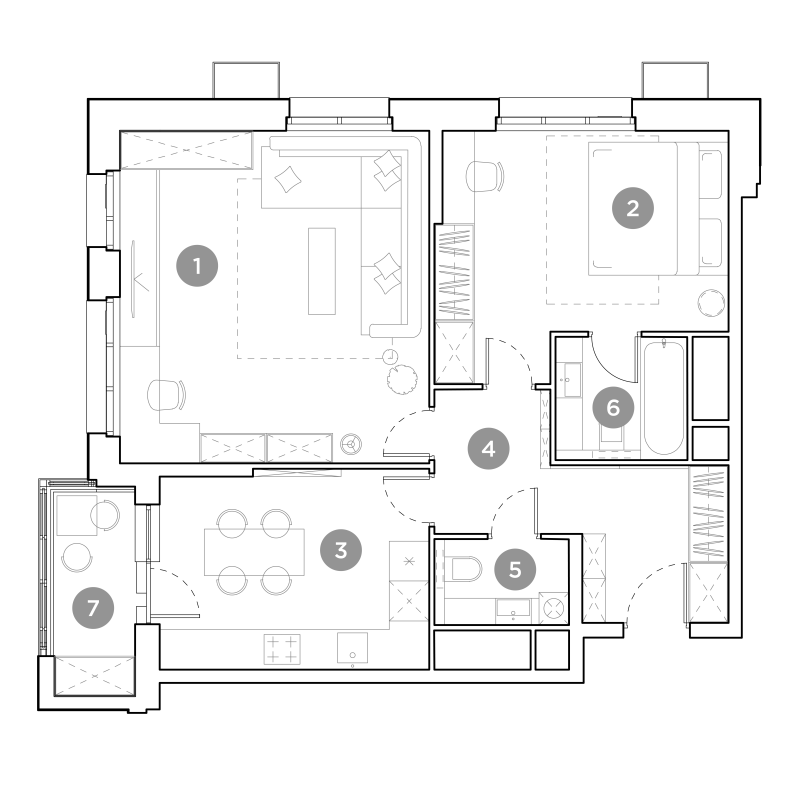2 ккв 67,5 м²