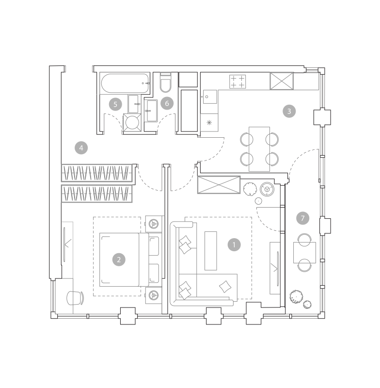 2 ккв 64,3 м²