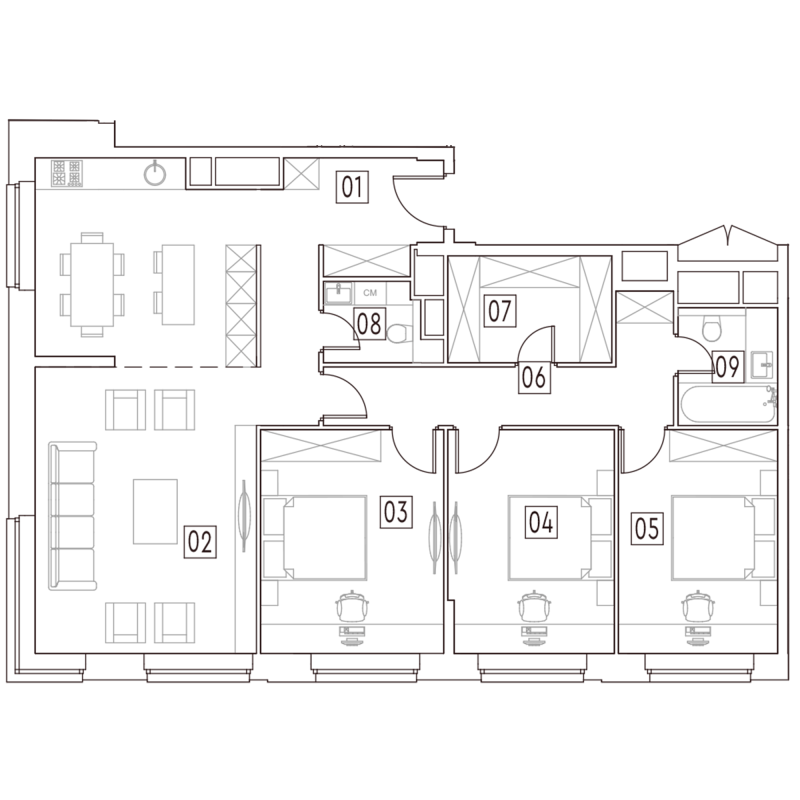 4 ккв 110,9 м²