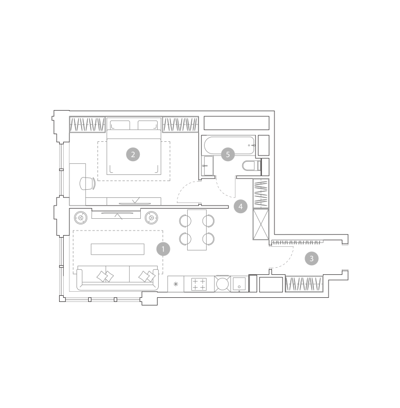 2 ккв (Евро) 47,9 м²