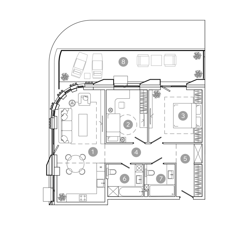 3 ккв (Евро) 85,1 м²