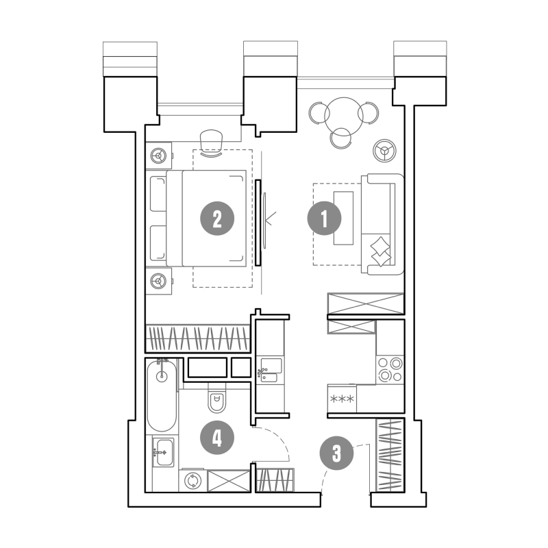 2 ккв (Евро) 41,5 м²