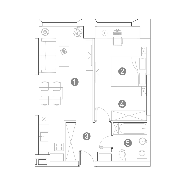 2 ккв (Евро) 48,1 м²