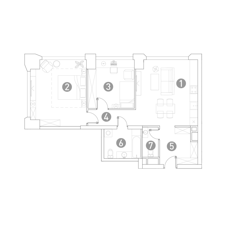 3 ккв (Евро) 75,3 м²
