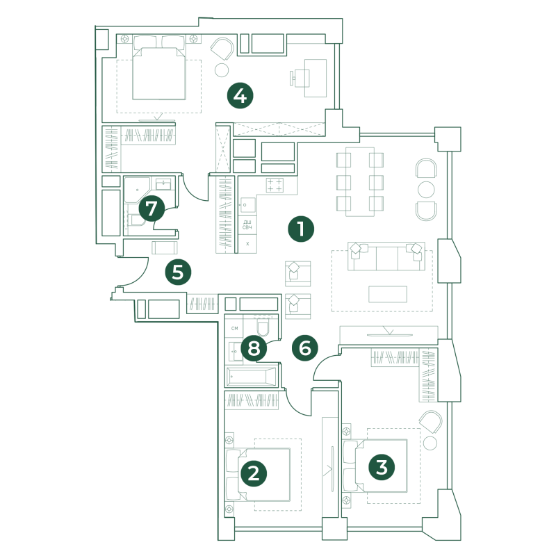 4 ккв (Евро) 120,1 м²