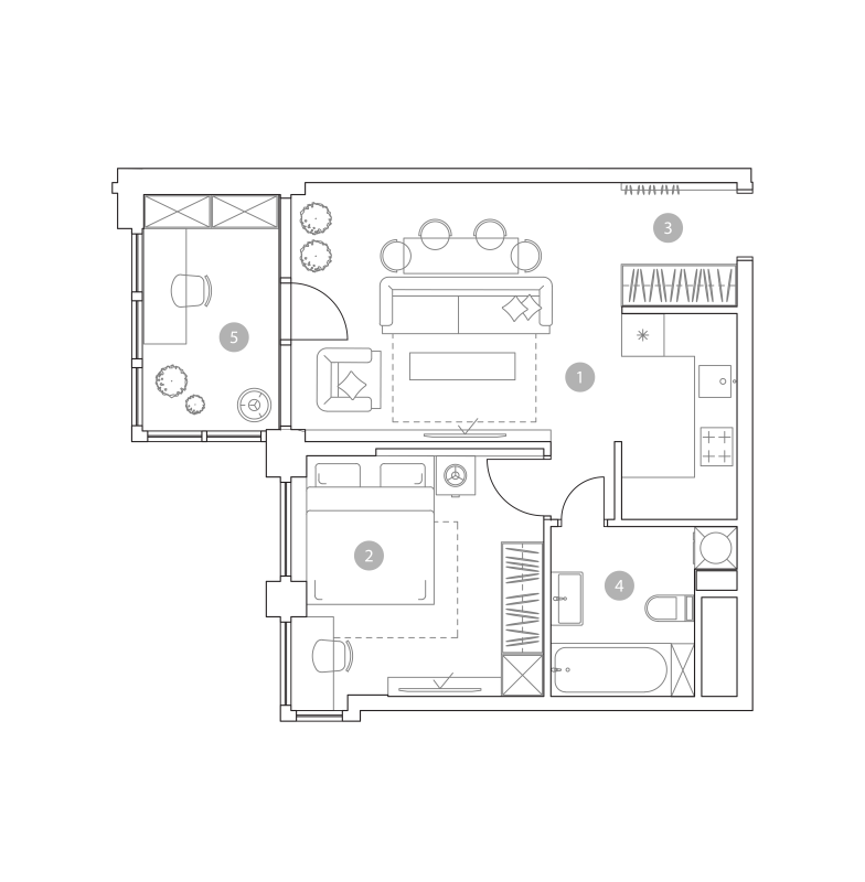 2 ккв (Евро) 46,8 м²