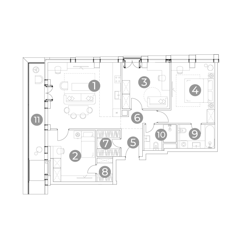 4 ккв (Евро) 97,6 м²