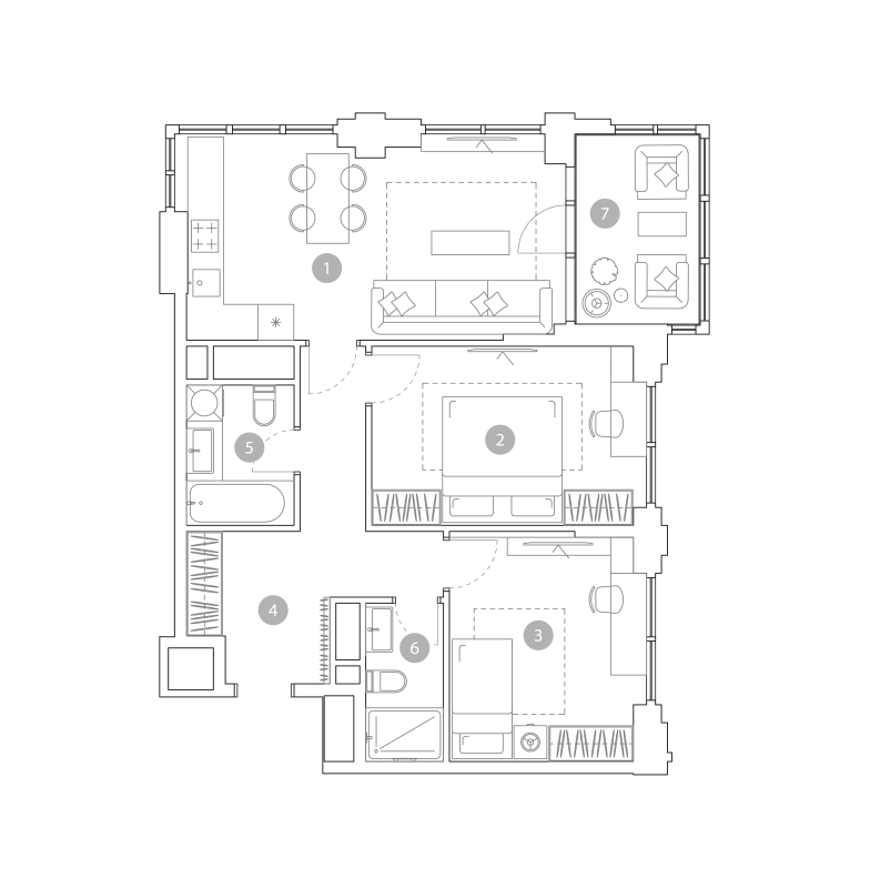 3 ккв (Евро) 67,3 м²