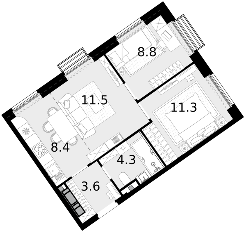 3 ккв (Евро)