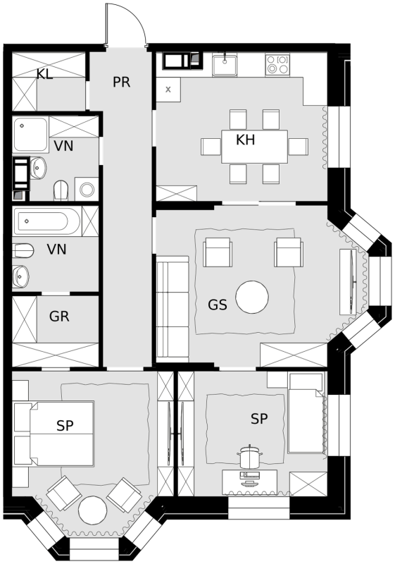 3 ккв 78,3 м²