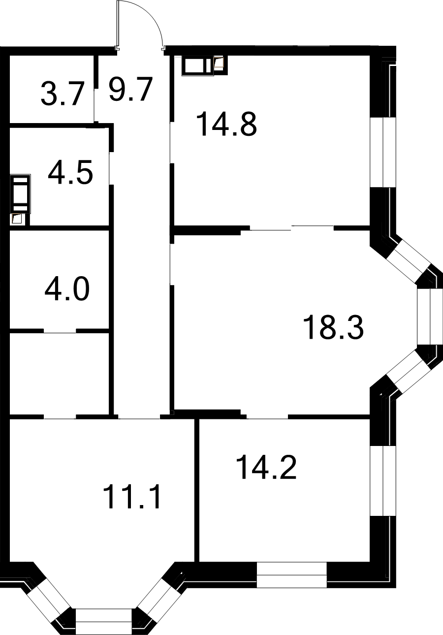 3 ккв 82,6 м²
