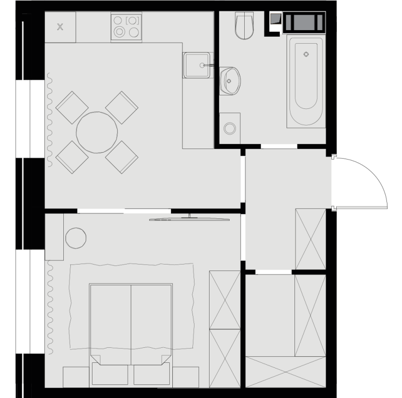 2 ккв 59,6 м²