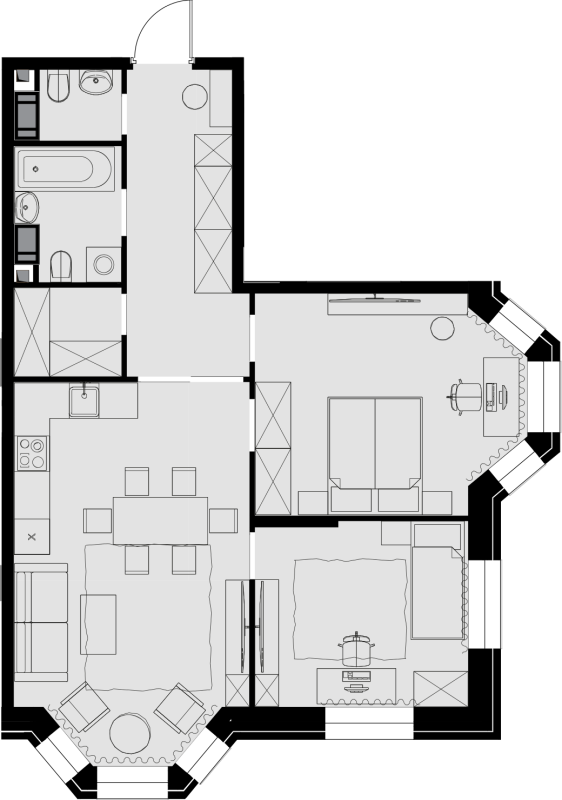 3 ккв (Евро) 69,1 м²