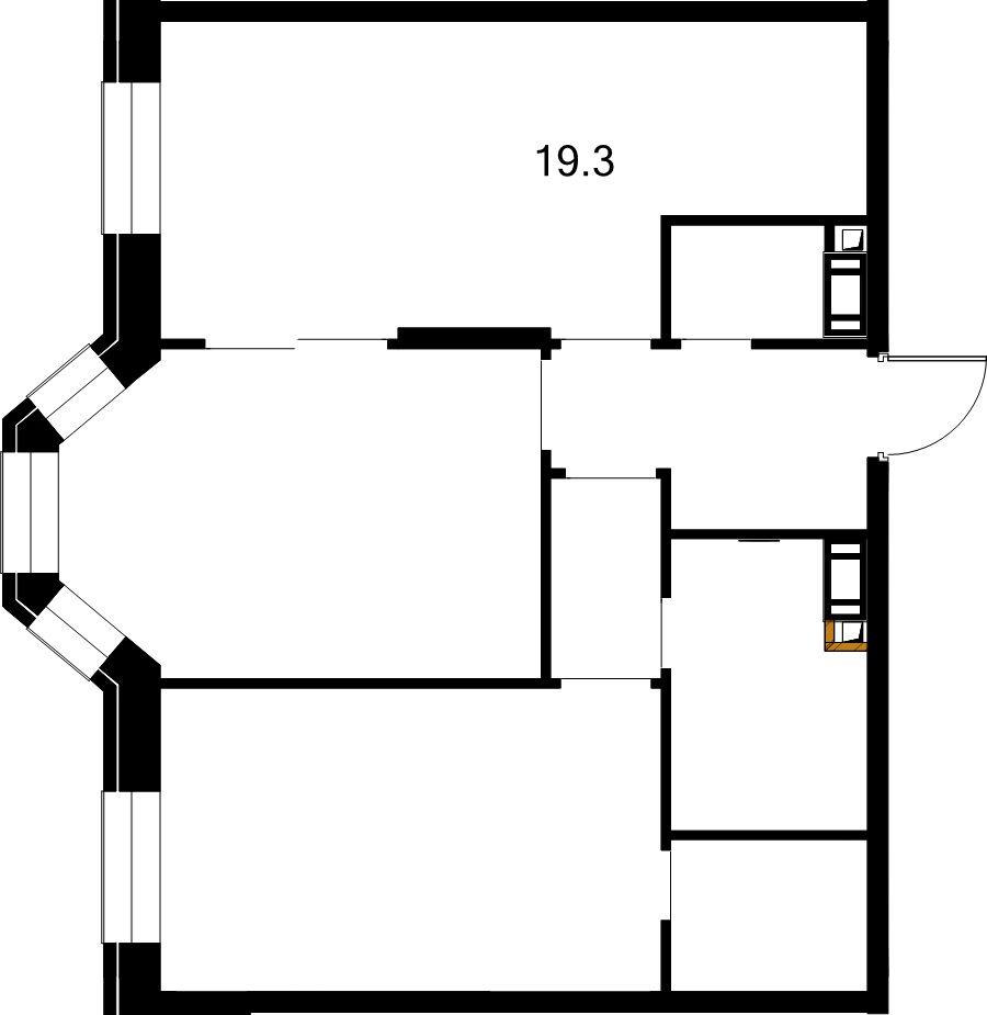 3 ккв (Евро) 65,9 м²