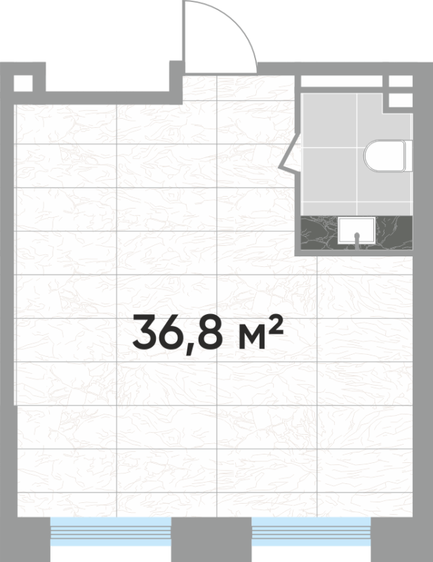 К. пом 36,8 м²