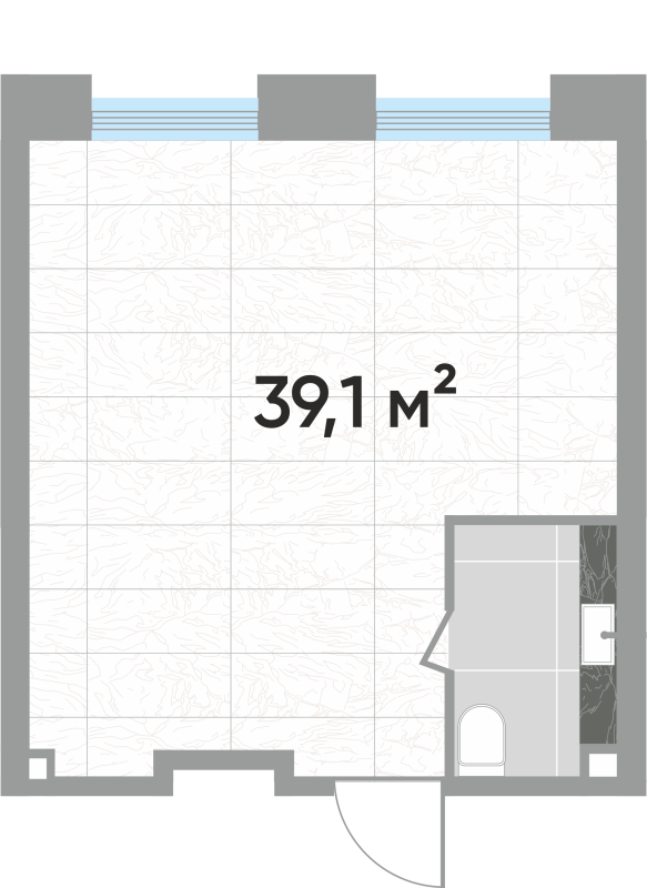 К. пом 39,1 м²