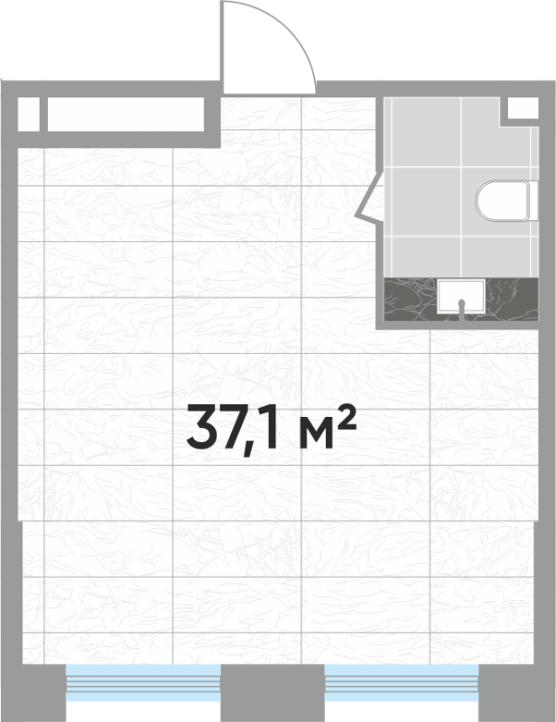 К. пом 37,1 м²