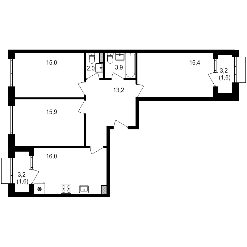 4 ккв (Евро)