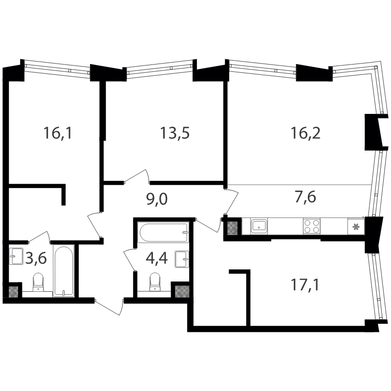 4 ккв (Евро)