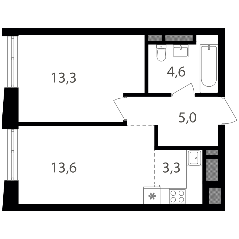 2 ккв (Евро) 39,7 м²