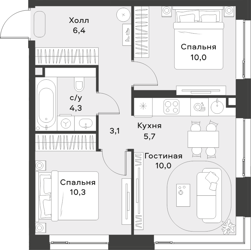 3 ккв (Евро)