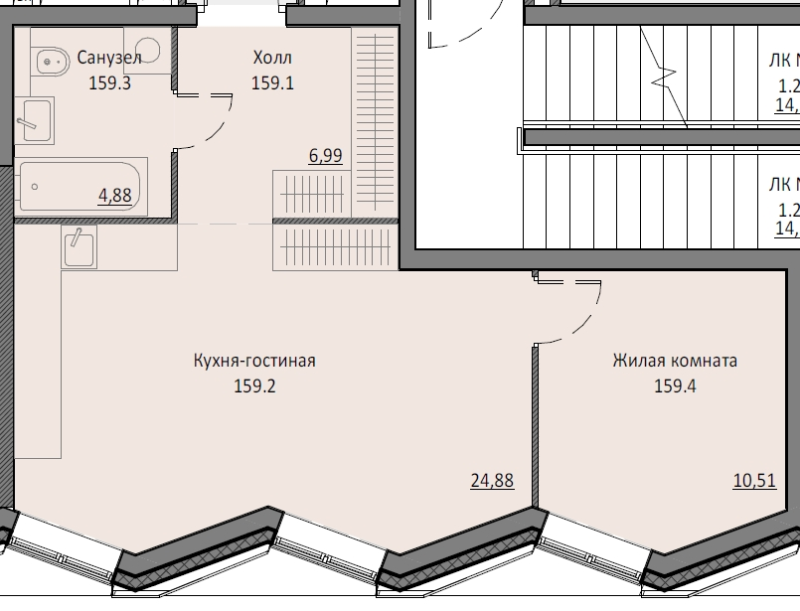 2 ккв (Евро) 47,2 м²