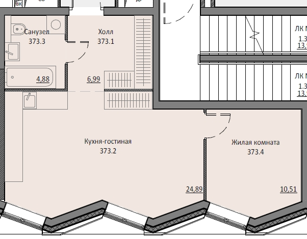 2 ккв (Евро) 47,2 м²