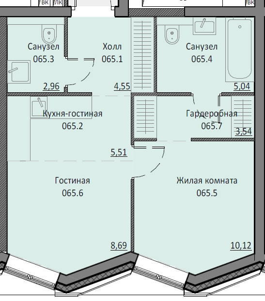 1 ккв 48,4 м²
