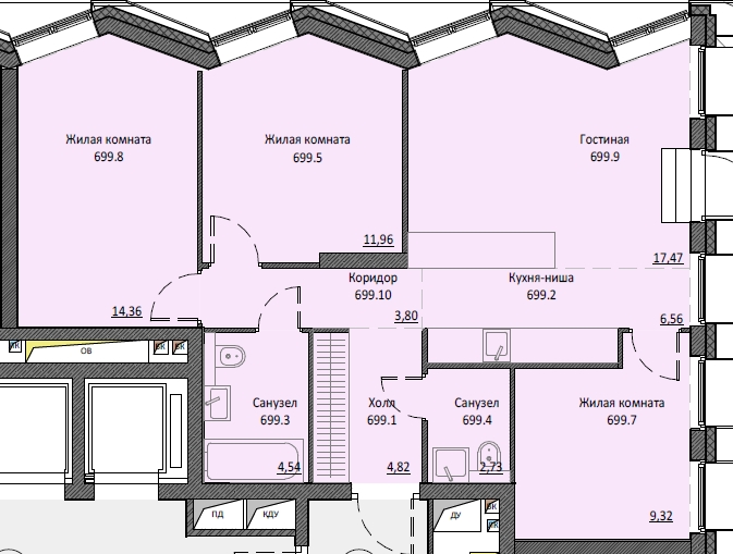 4 ккв (Евро) 75,3 м²