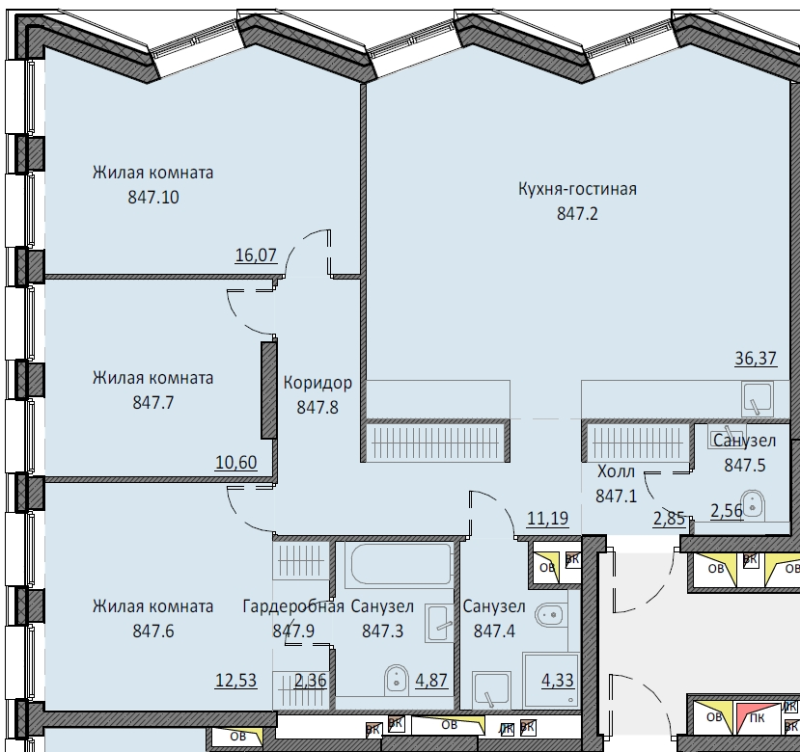 4 ккв (Евро) 103,7 м²