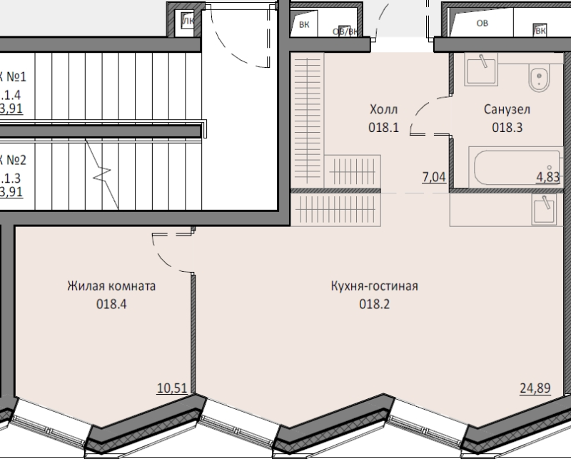 2 ккв (Евро) 47,1 м²