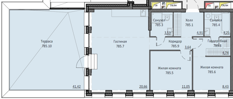 3 ккв (Евро) 113,1 м²