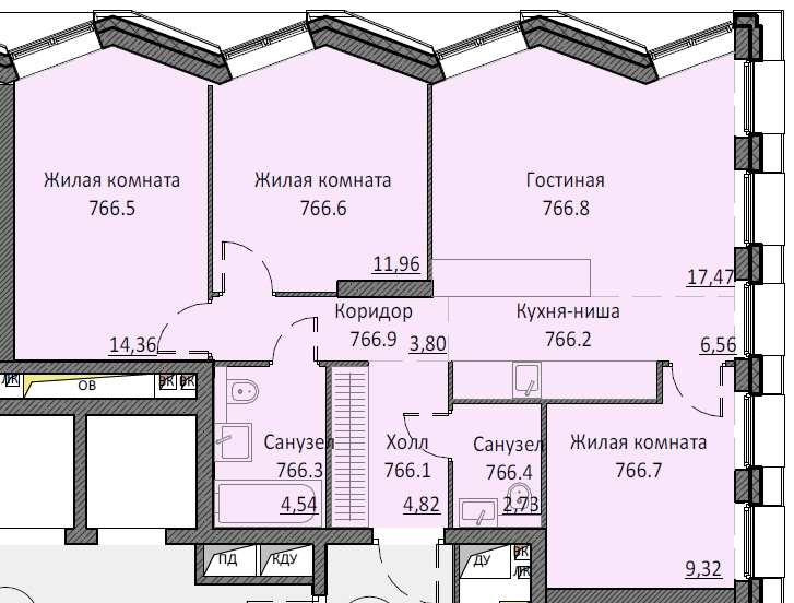 4 ккв (Евро) 75,2 м²