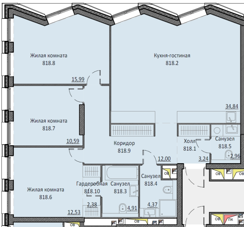 4 ккв (Евро) 103,5 м²